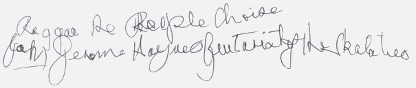 Jah Jerry's dedicace