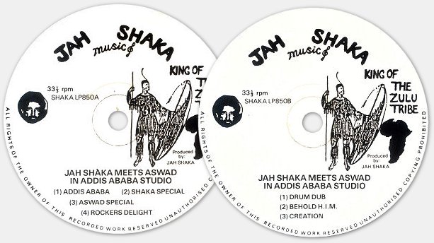 Jah Shaka meets Aswad - labels