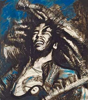 Bob Marley by Ronnie Wood